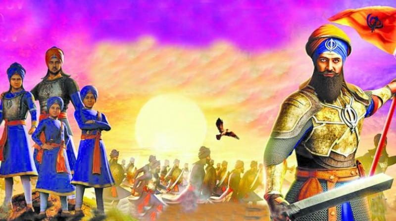 Guru Gobind Singh Ji and sahibjadee