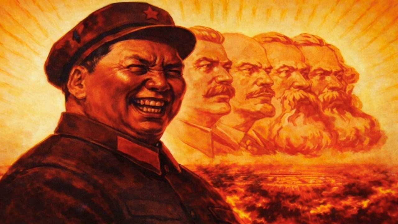 Mao Zedong's illustration as an evil being.