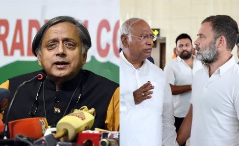 सेना के साथ खड़े थरूर पर कांग्रेस का वार