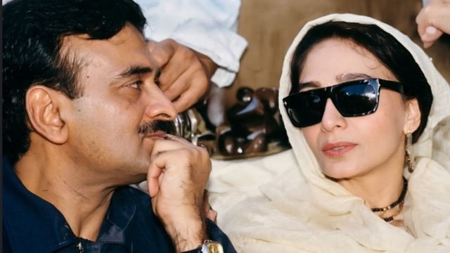 Tehmina Durrani and Mustafa Khar