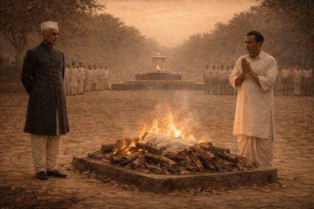 गांधी के अंतिम संस्कार पर पश्चिमी मोह : नेहरू की सोच, संघ की भूमिका और इतिहास का दबाया गया सच