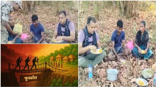 भूखे नक्सलियों को पुलिस ने खिलाया खाना, सरेंडर से पहले दिखाई इंसानियत