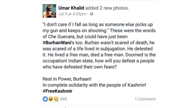 UMAR KHALID POST