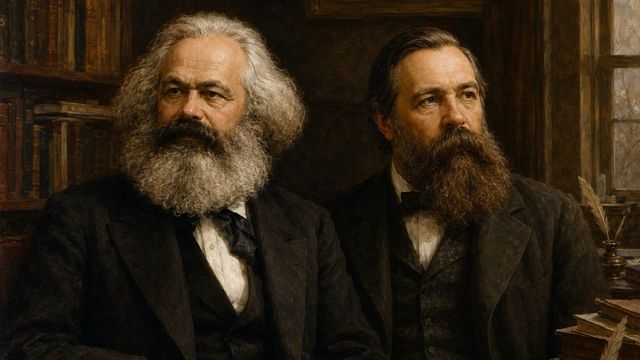 karl marx and Friedrich Engels