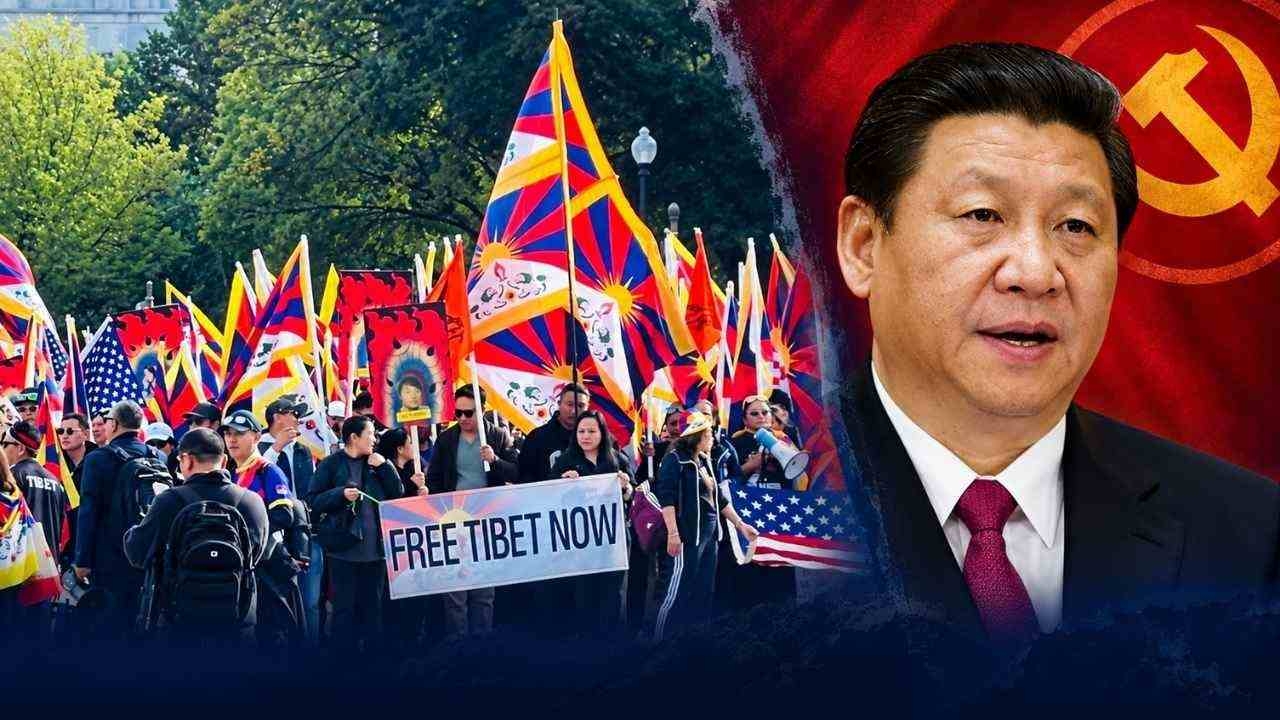 FEATURED IMAGE - We Want China Out of Tibet Protesters March Through Washington During Xi Visit